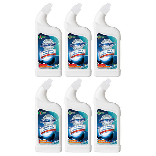 6x Northfork 500ml Toilet Bowl & Urinal Cleaner