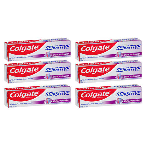6PK Colgate 110g Sensitive Toothpaste - Multi Protection