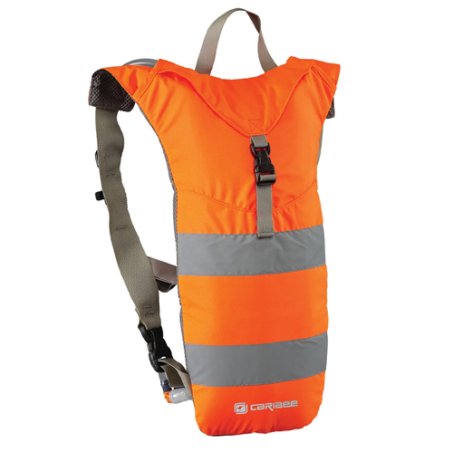 Caribee Nuke Hi Vis Hydration Backpack Orange 3L w/Reservoir