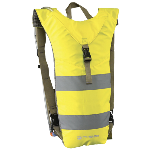 Caribee Nuke Hi Vis Hydration Backpack Yellow 3L w/Reservoir
