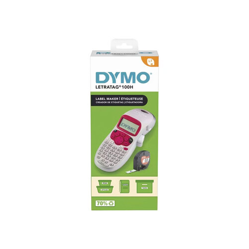 Dymo Letratag 100H Handheld Label Maker Printer Pink