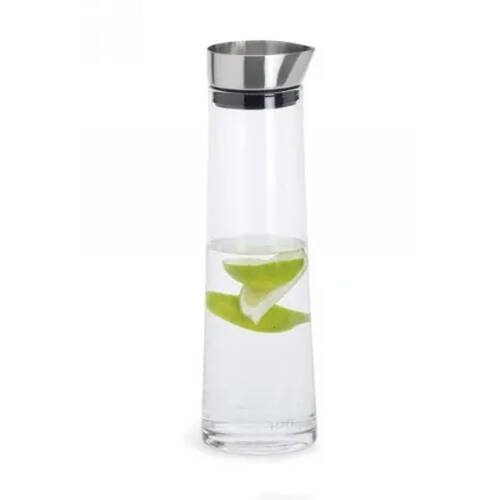 Blomus Acqua Water Glass Jug Pitcher Decanter w/ Lid 1L Clear