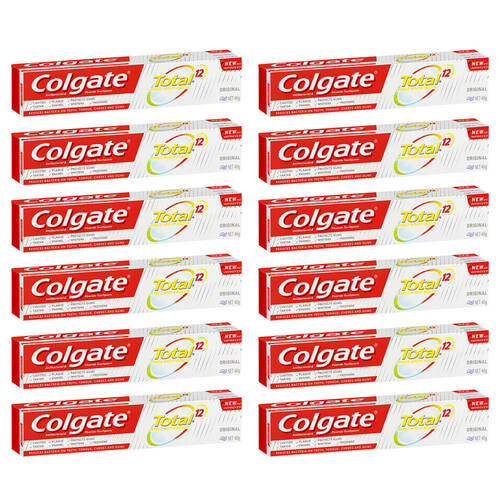 12PK Colgate Total Toothpaste 40g