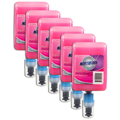 6PK Northfork 0.4ml Liquid Hand Wash Cartridge - Pink