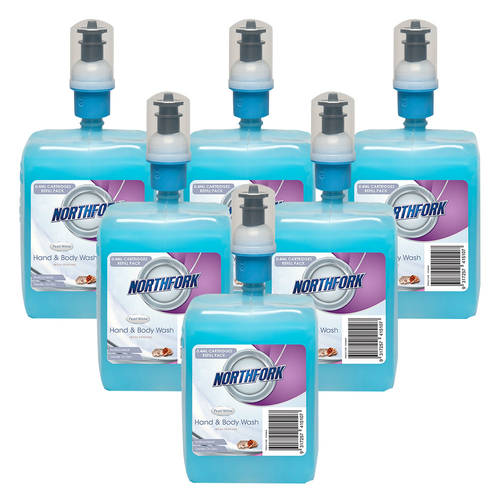 6PK Northfork Liquid Hand WashPearl Blue Refil 0.4Ml
