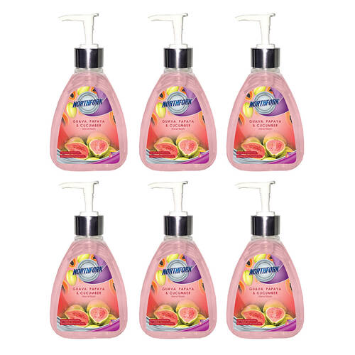 6x Northfork 250ml Guava, Papaya, Cucumber Hand Wash