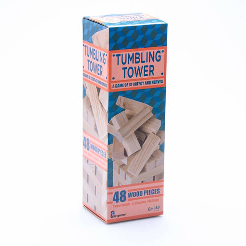 Pip Games Kids Game 48pc Tumbling Tower