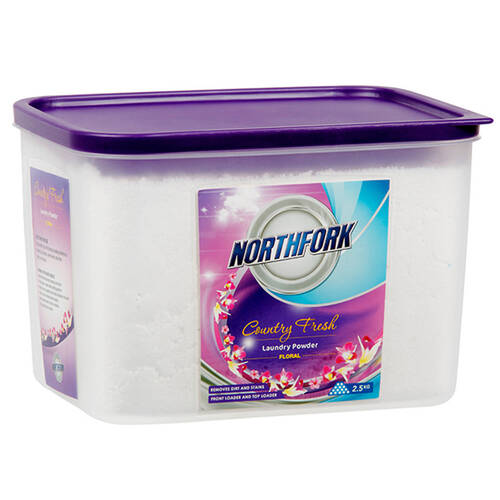 Northfork 2.5kg Front & Top Laundry Powder Floral 