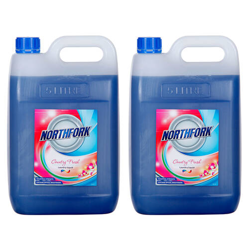2x Northfork 5L Country Fresh Laundry Liquid