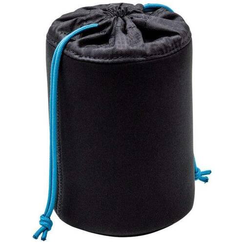 Tenba Tools Soft Lens Pouch 13 x 9cm Neoprene Drawstring Closure - Grey