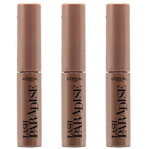3PK Loreal Paris 4.9ml Lash Paradise Mascara - Noir Black