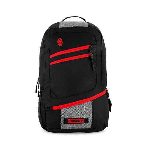Timbuk2 20L Shotwell 15-Inch Laptop Backpack - Black/Herringbone/Bixi Red