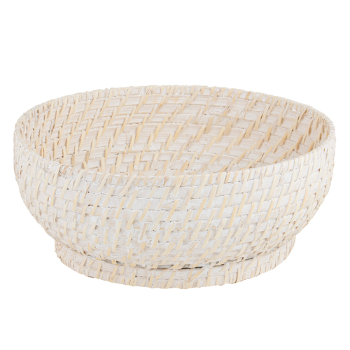 Ladelle Whitehaven Woven Round Bowl Handmade Classic Retro