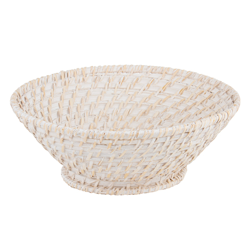 Ladelle Whitehaven Woven Round Taper Bowl Handmade Classic