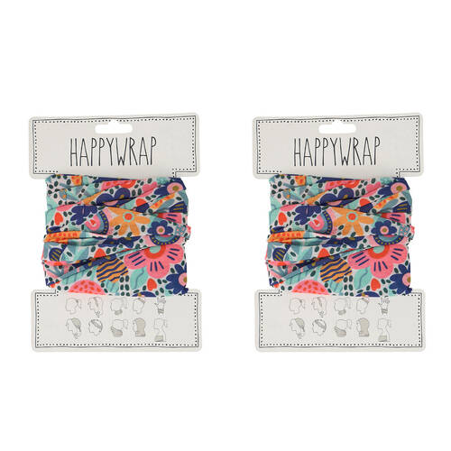 2PK Annabel Trends Happywrap Headband Head Accessory One Size Garden Love