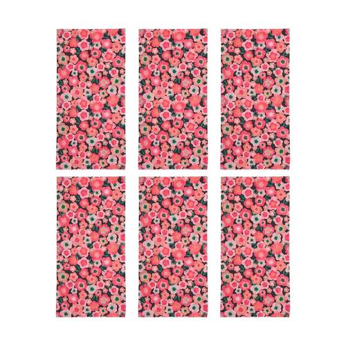6PK Annabel Trends Happywrap Women's Bandana 50x25cm - Midnight Blooms