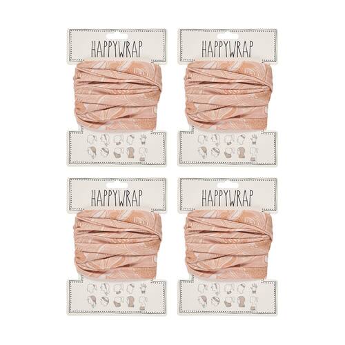 4PK Annabel Trends Happywrap Women's Hair Accessory 50x25cm Trailing Natives Tan