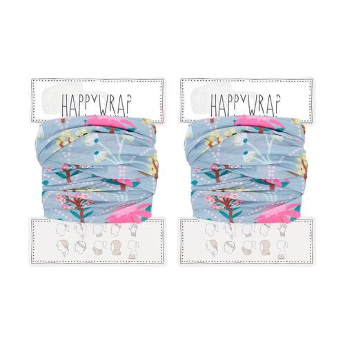 2PK Annabel Trends Happywrap Women's Hair Accessory 50x25cm Wildflower
