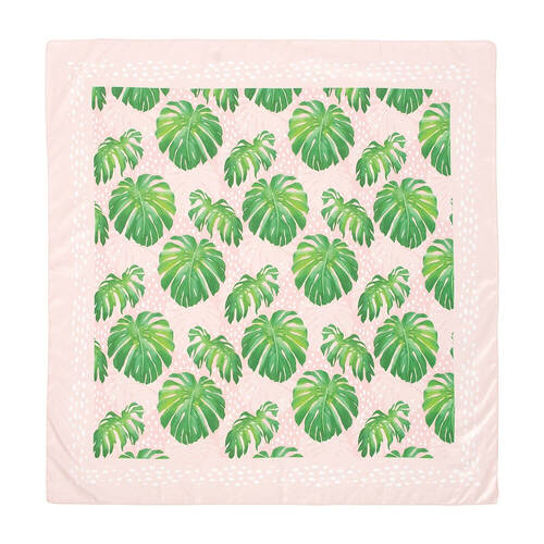 Annabel Trends Square Scarf Women's Fashion 90x90cm - Spotty Monstera