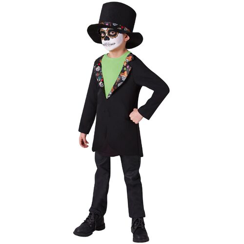 Rubies Day Of The Dead Boys Kids Dress Up Costume - Size L 7-8Yr