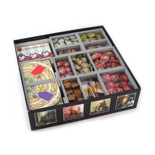 Folded Space Game Box Inserts Organiser For 7 Wonders RPG