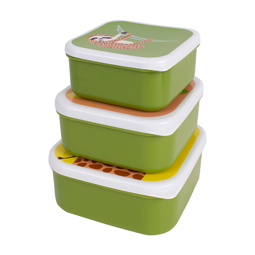3pc Ladelle Jungle Food Container Set