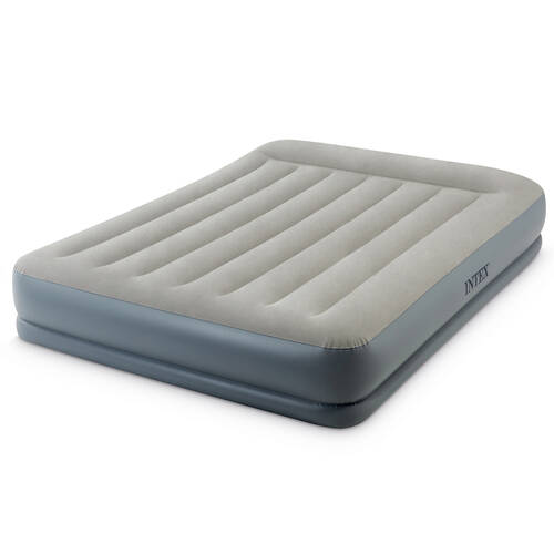 Intex Dura-Beam Pillow Rest Mid-rise Airbed Queen Beige