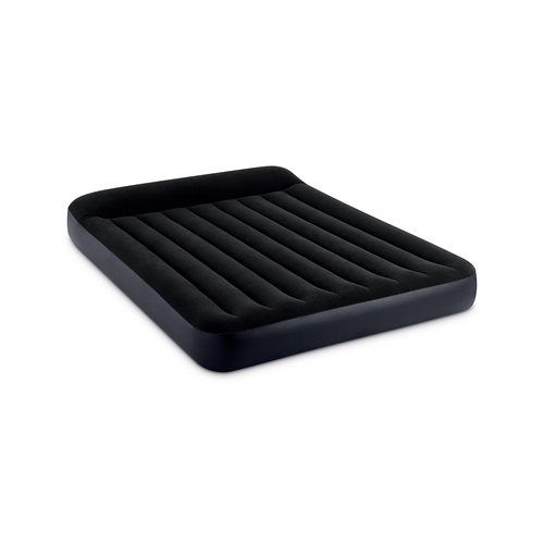 Intex Dura-Beam Classic Inflatable Queen Airbed w/ Pillow Rest - Black