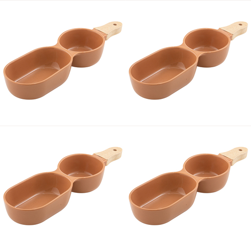 4PK Ladelle Alto Serve & Share 2 Part 34.5x9.5cm Serve Stick - Terracotta
