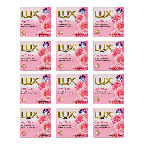 36pc Lux 80g Bar Soap Soft Touch French Rose & Almond Oil