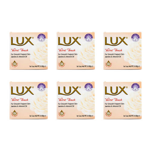 18pc Lux 80g Bar Soap Velvet Touch Jasmine & Almond Oil