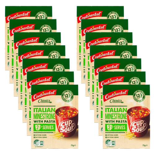 14PK Continental Classic Italian Minestrone w/ Pasta Cup A Soup 75G