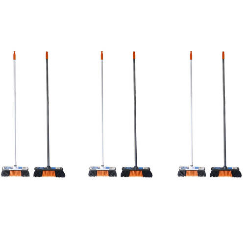 6PK Boxsweden Essentials Indoor Broom w/ 1.2m Handle - Assorted
