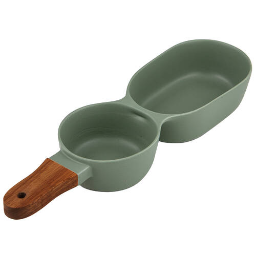 Ladelle Essentials 2-Part Porcelain Serve Stick 26.5cm - Sage