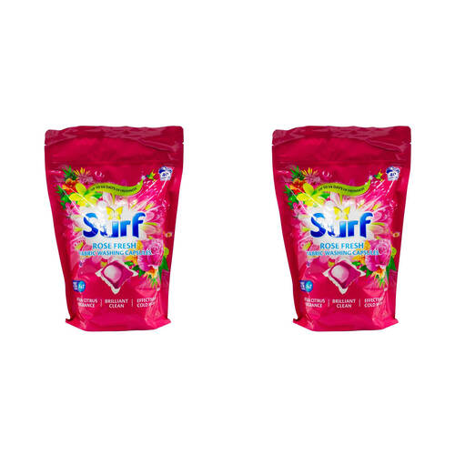 80pc Surf Fabric Washing Capsules Front & Top Loader - Rose Fresh