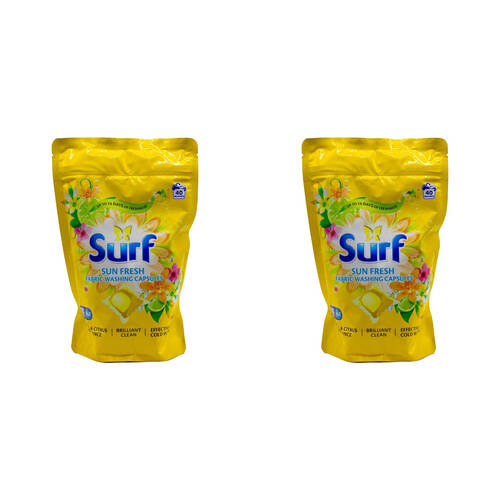 80pc Surf Fabric Washing Capsules Front & Top Loader - Sun Fresh