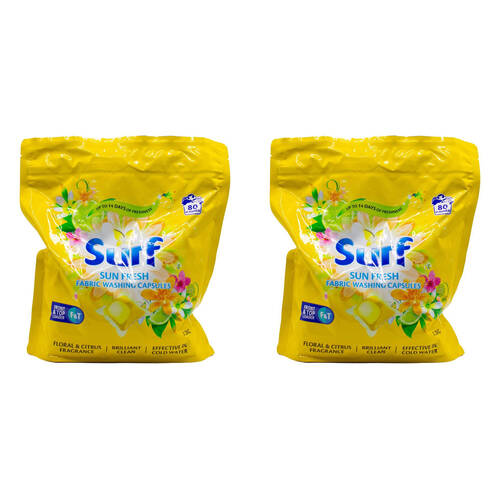 160pc Surf Fabric Washing Capsules Front & Top Loder - Sun Fresh
