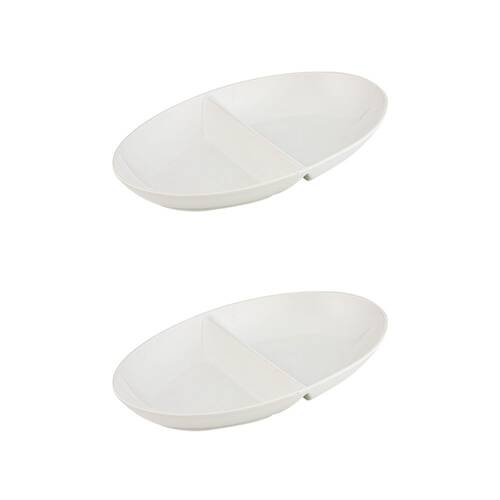 2PK Alto Serve & Share 2 Part Dish Bowl Kitchen Serveware 35x23cm