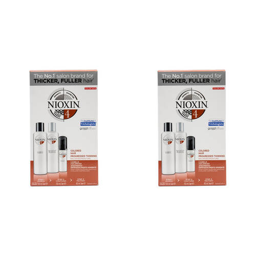 6pc Nioxin 150ml Shampoo/Conditioner/40ml Treatment Coloured Hair System 4