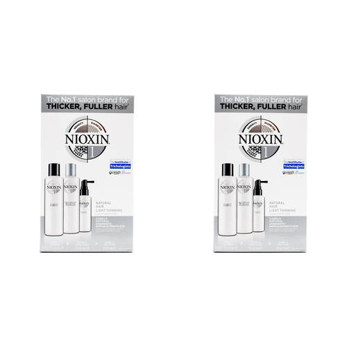 6pc Nioxin 150ml Shampoo/Conditioner/50ml Treatment Natural Hair System 1