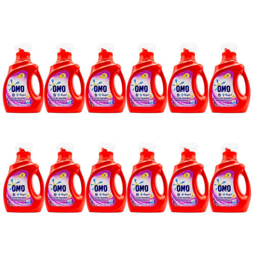 12PK Omo 968ml Liquid Laundry Detergent Long Lasting Fragrance Lavender Clean