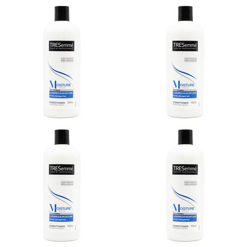 4PK Tresemme 750ml Conditioner Moisture Rich For Dry Damaged Hair