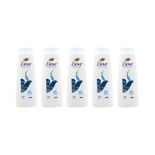 5PK Dove Ultra Care Bio Restore Daily Hair Shampoo Vegan Increase Volume 350ml