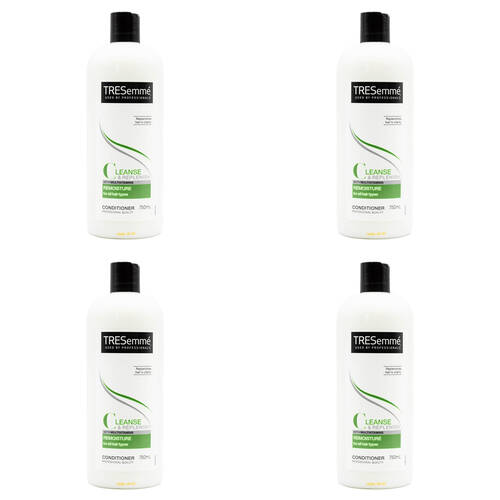 4PK Tresemme 750ml Hair Conditioner Cleanse & Replenish w/ Multi Vitamins