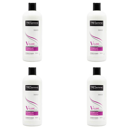 4PK Tresemme 750ml Hair Conditioner Volume & Fullness w/ Pro Vitamin B5