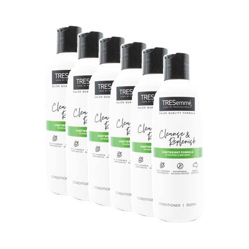 6PK TRESemme Hair Conditioner Cleanse & Replenish Lightweight Formula 350ml