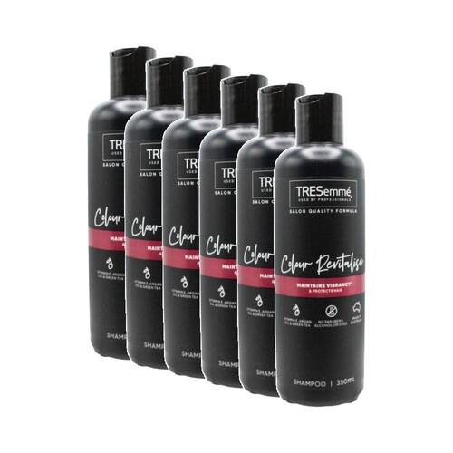 6PK TRESemme Hair Shampoo Colour Revitalise w/Argan Oil & Green Tea 350ml