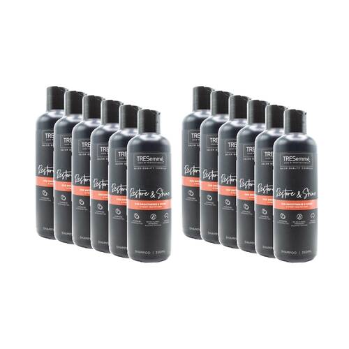 12PK TRESemme Hair Shampoo Restore & Shine w/Vitamin B5 Coconut Oil 350ml