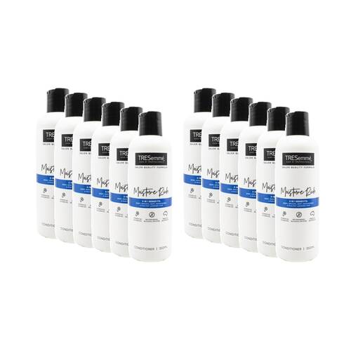 12PK TRESemme Hair Conditioner Moisture Rich w/Vitamin & Jojoba Oil 350ml