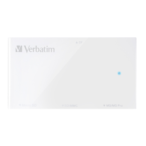 Verbatim 4-in-1 Universal USB 3.0 Memory Card Reader - White